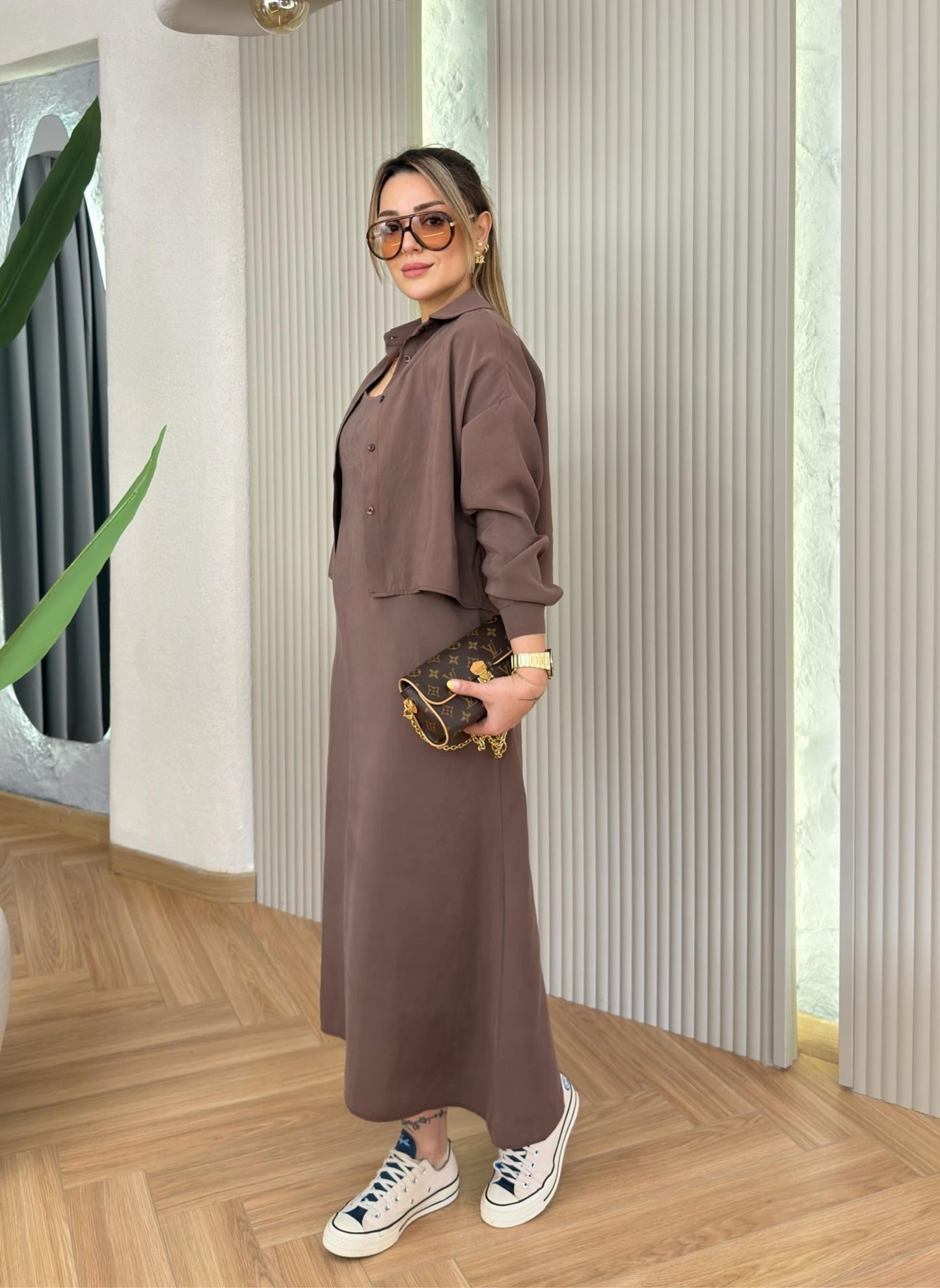 Ensemble Robe Chemise Moderne