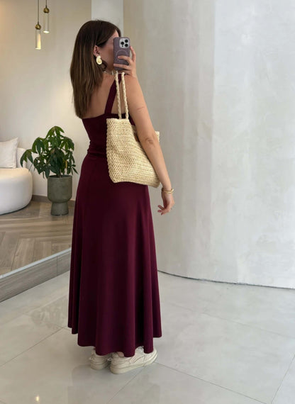 Robe évasée bretelles - Femme