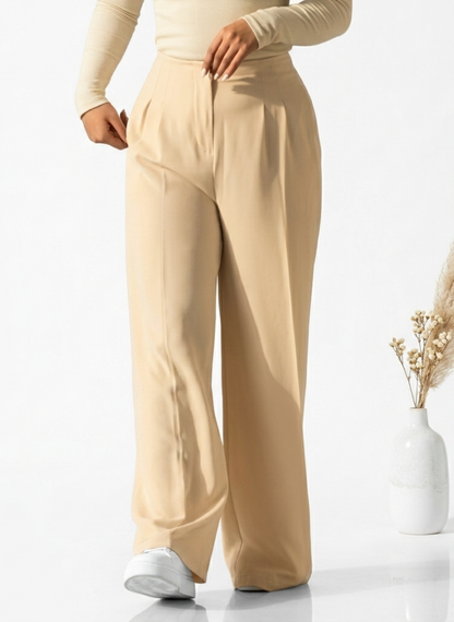 Pantalon fluide à pinces femme