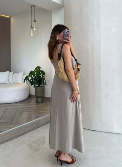 Robe évasée bretelles - Femme