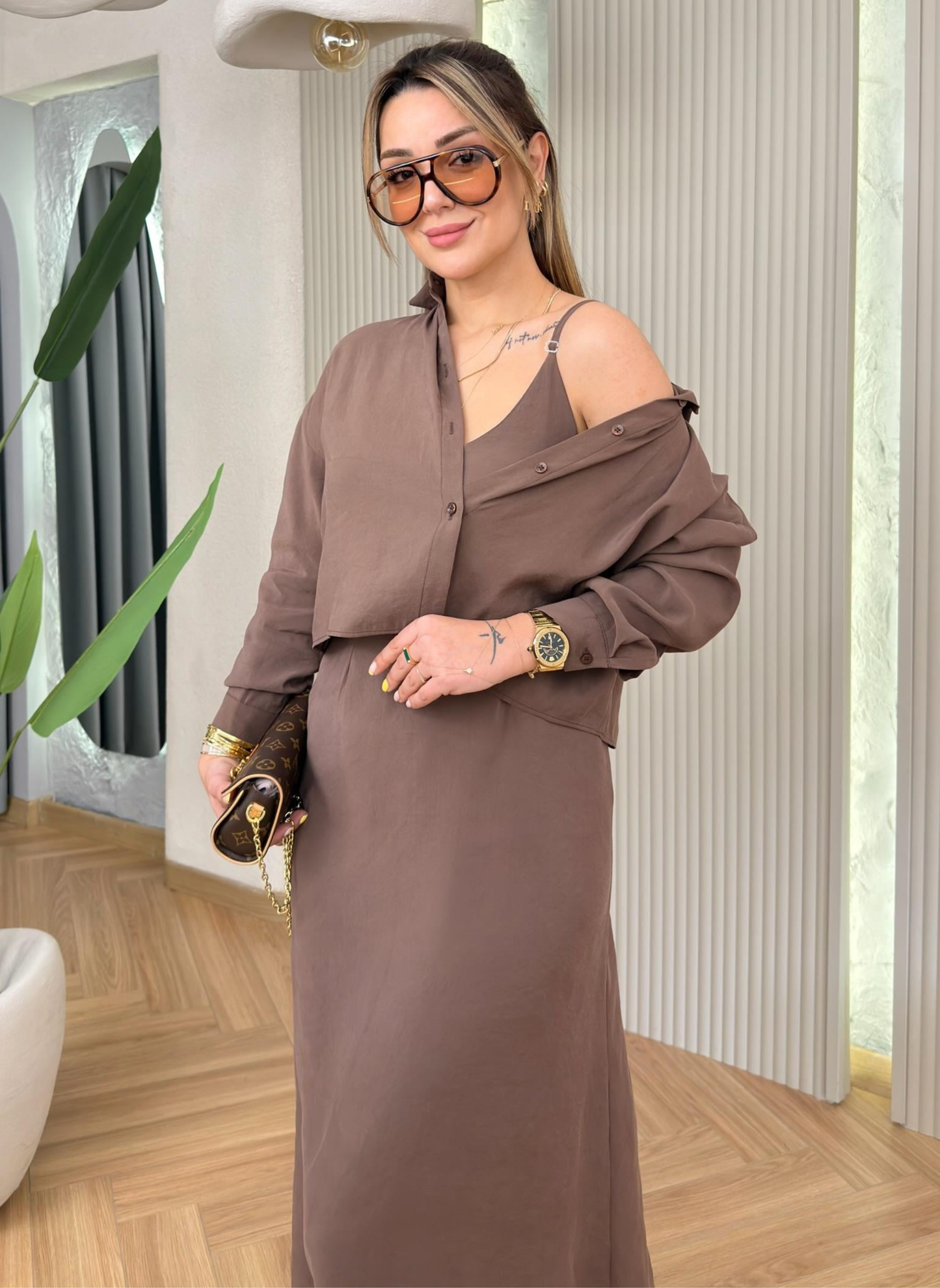 Ensemble Robe Chemise Moderne